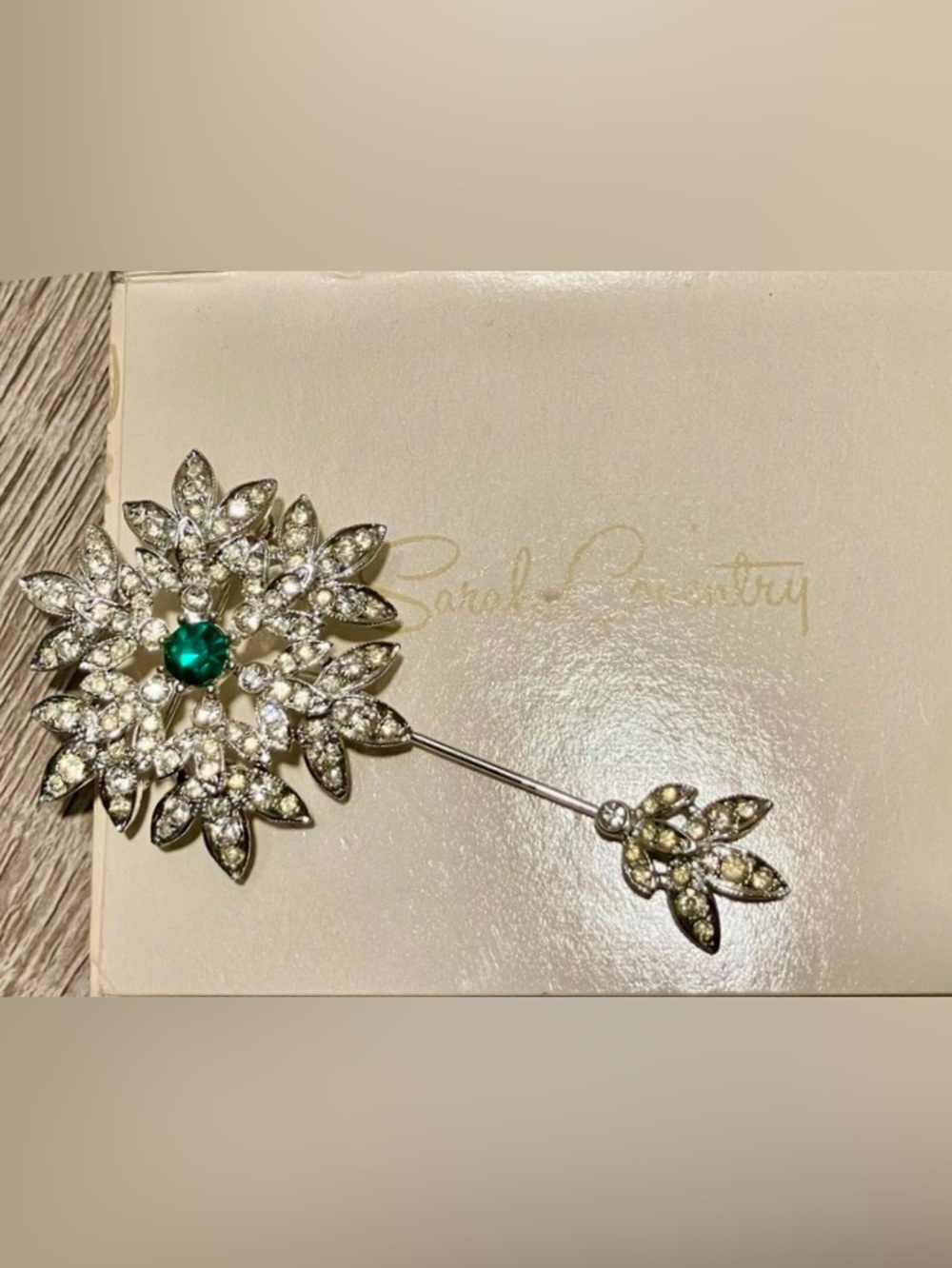Vintage 1960 Sarah Coventry Royal Scepter 3-in-1 Stick Pin Brooch w/ Box